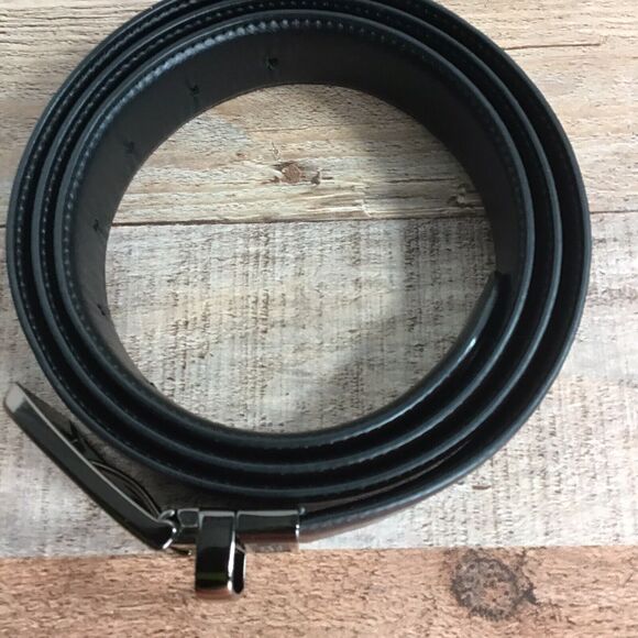 Kenneth Cole Reaction Mens XL Brown Faux Leather Adjustable Belt Polished Buckle - Picture 13 of 16